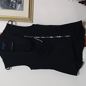 White House Black Market Cowl Neck Zip Vest Womens Small Zip Front Hi Low